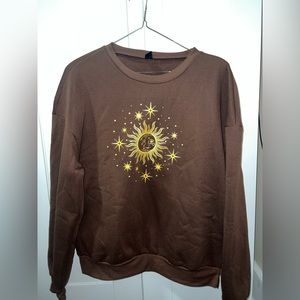 Brown crewneck sweater Medium (EU:36)